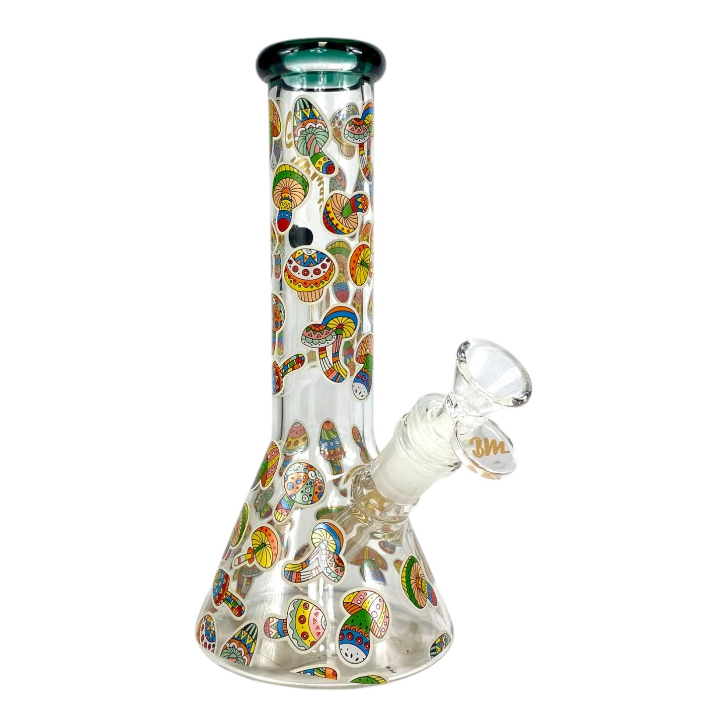 Billy Mate Mushroom Trip Beaker Bong Glow in the Dark 23cm - The Bong Baron
