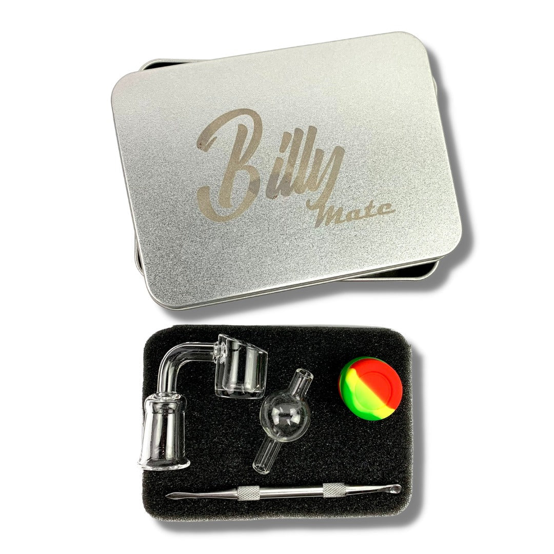 Billy Mate Quartz Banger with Directional Carb Cap 18mm Female set - The Bong Baron