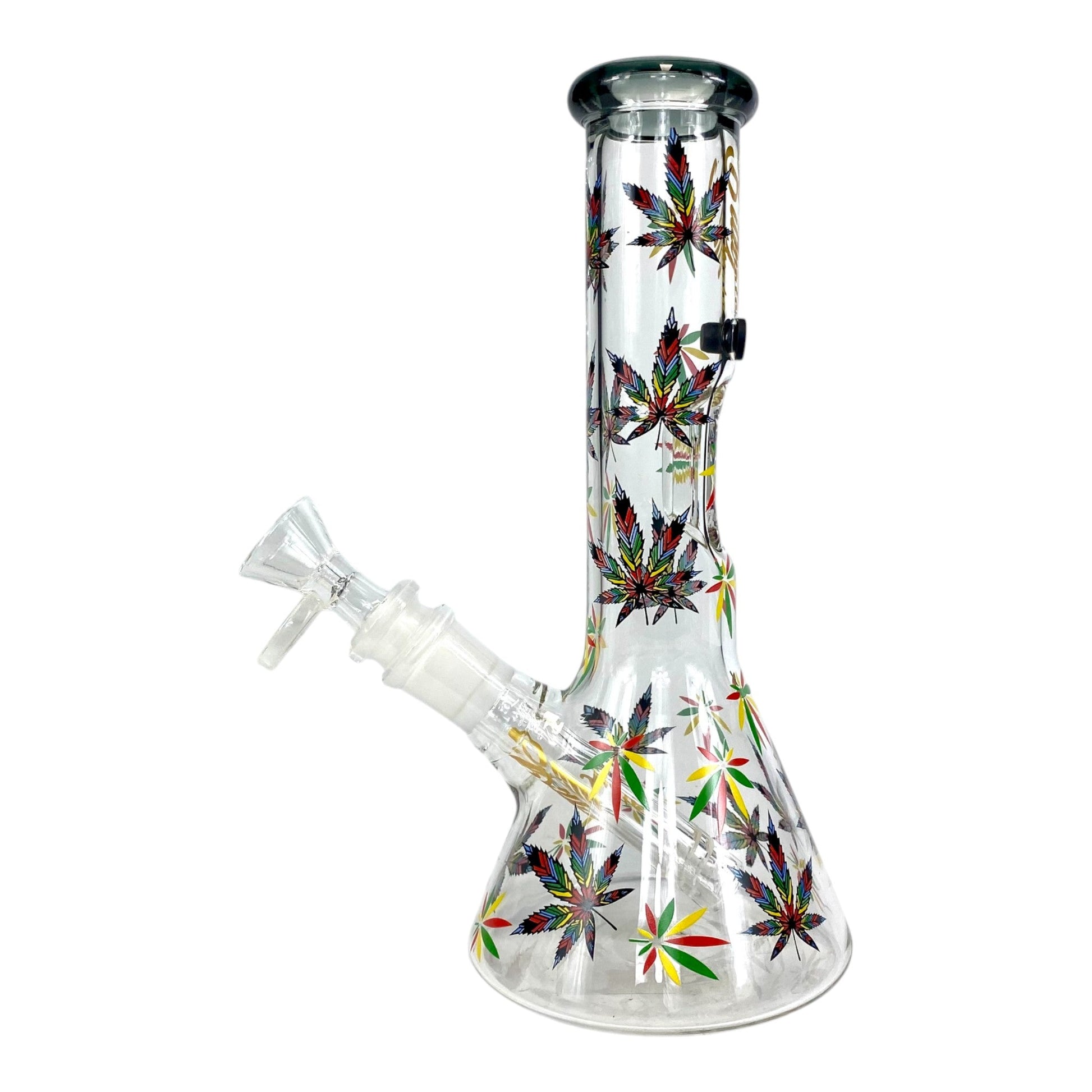 Billy Mate Rainbow Leaf Beaker Bong 23cm - The Bong Baron