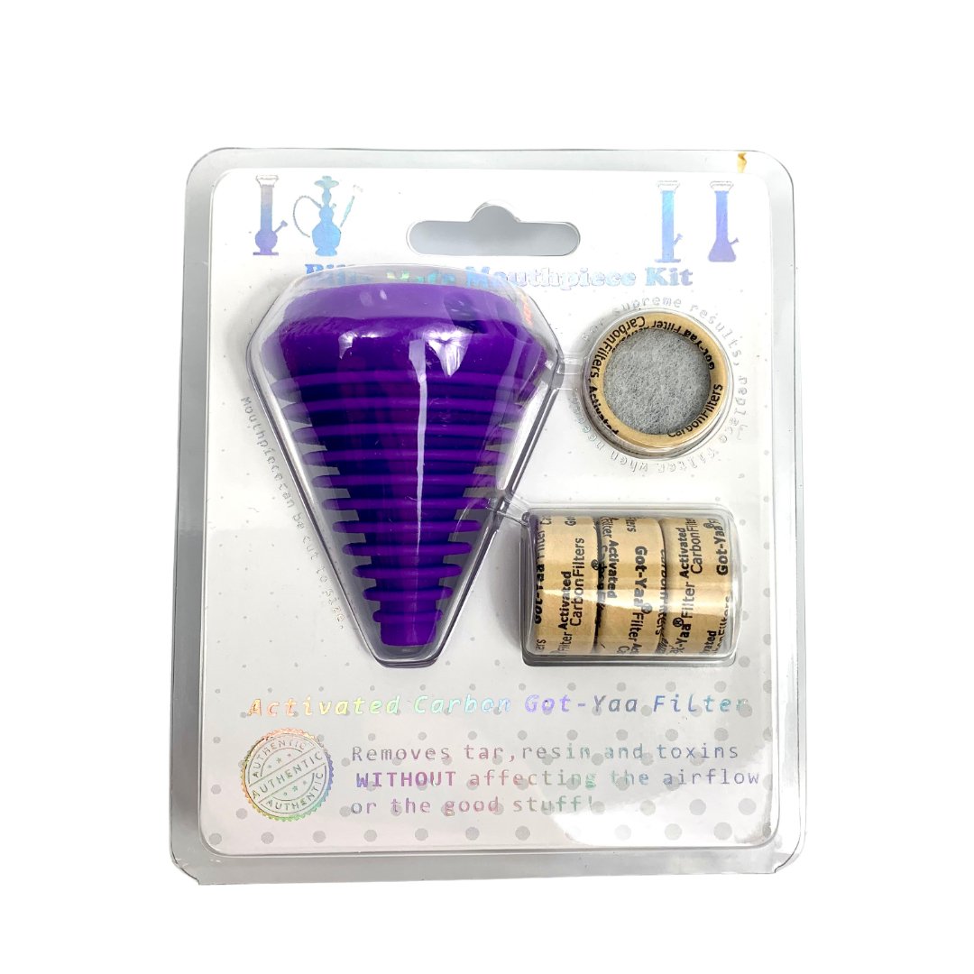 Billy Mate Silicone Mouthpiece Filter Kit Purple - The Bong Baron
