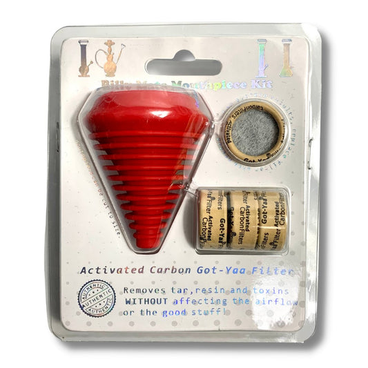 Billy Mate Silicone Mouthpiece Filter Kit Red - The Bong Baron