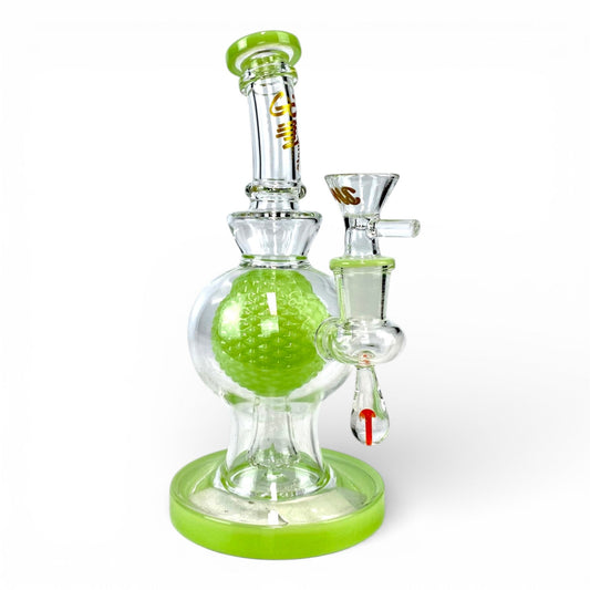 Billy Mate Textured Orb Perc Bong and Dab Rig 20cm - The Bong Baron