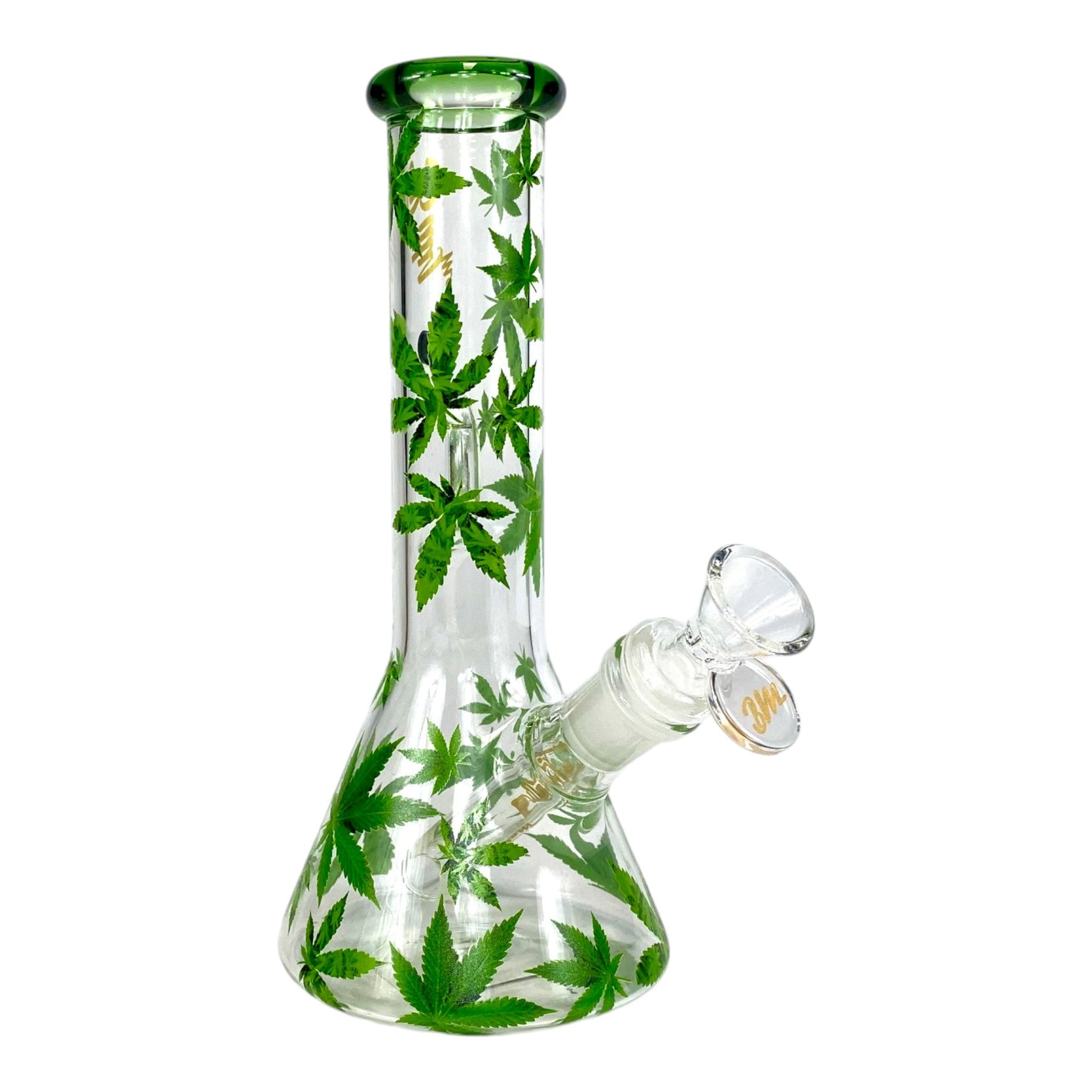 Billy Mate Weed Leaf Beaker Bong 23cm - The Bong Baron