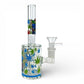 Blue Alien Glow in Dark Mini Barrel Bong 17cm - The Bong Baron