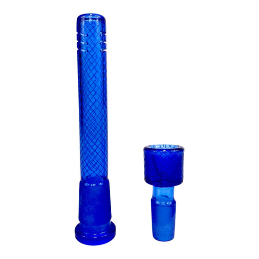 Blue Hose Glass Downstem 18/14mm 11cm - The Bong Baron