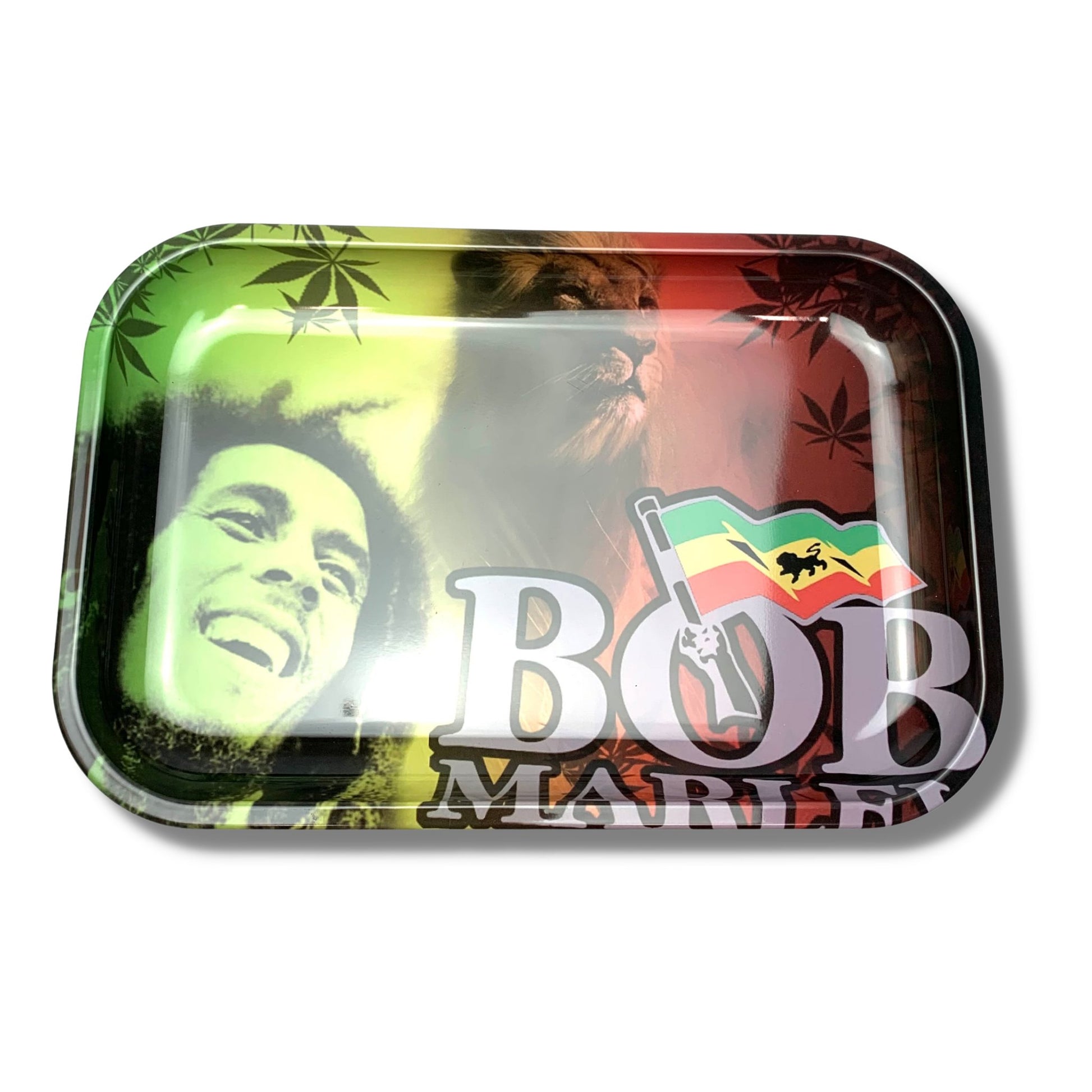 Bob Marley Jamaica Rolling Tray Medium 28 x 19 - The Bong Baron