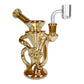 Bronze Holographic Glass Recycler Bong – 16cm - The Bong Baron