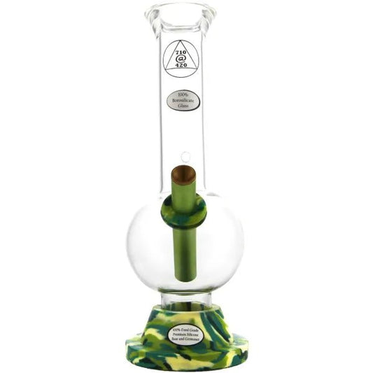 Camo Bubble Butt Bong 25cm - The Bong Baron