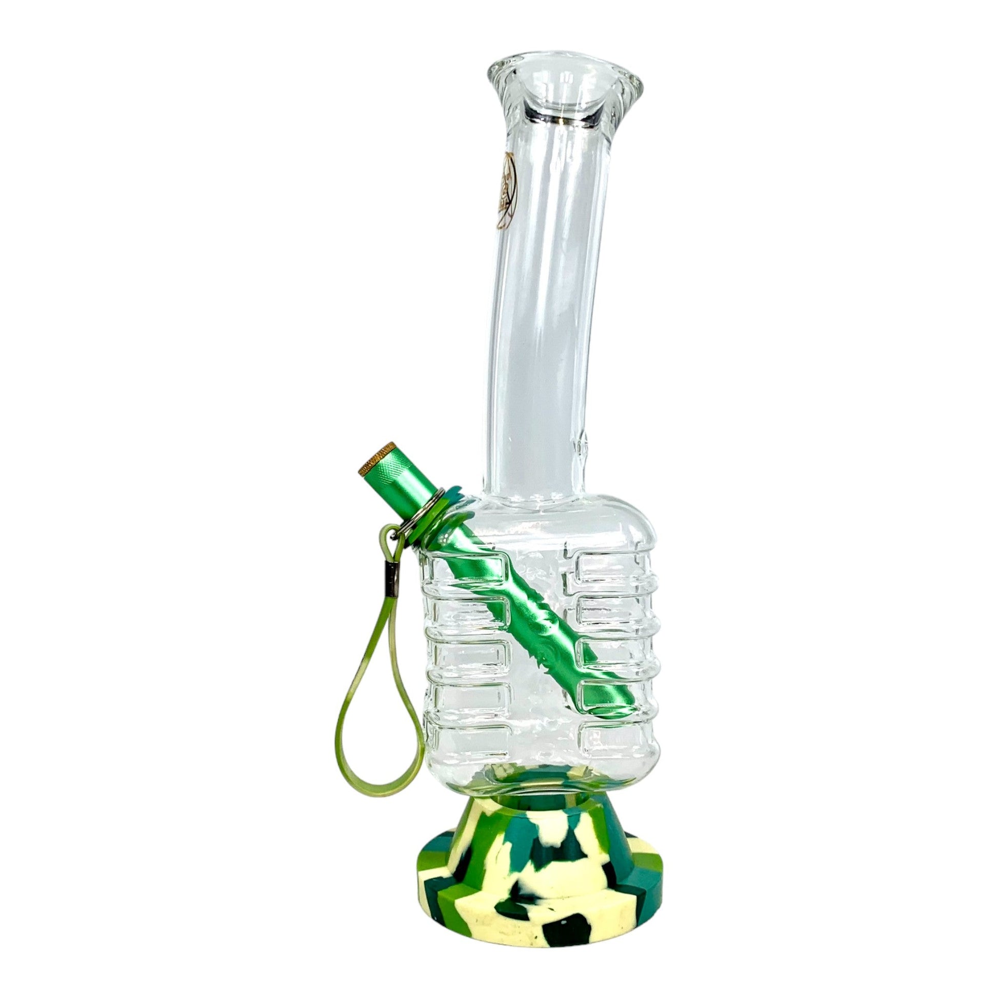 Camo Microphone Glass Bong 28cm - The Bong Baron