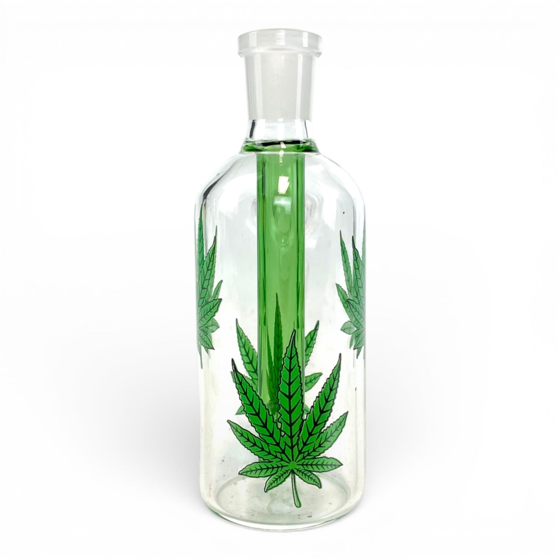 Cannabis Leaf Ash Catcher 14mm 45 Degree - The Bong Baron