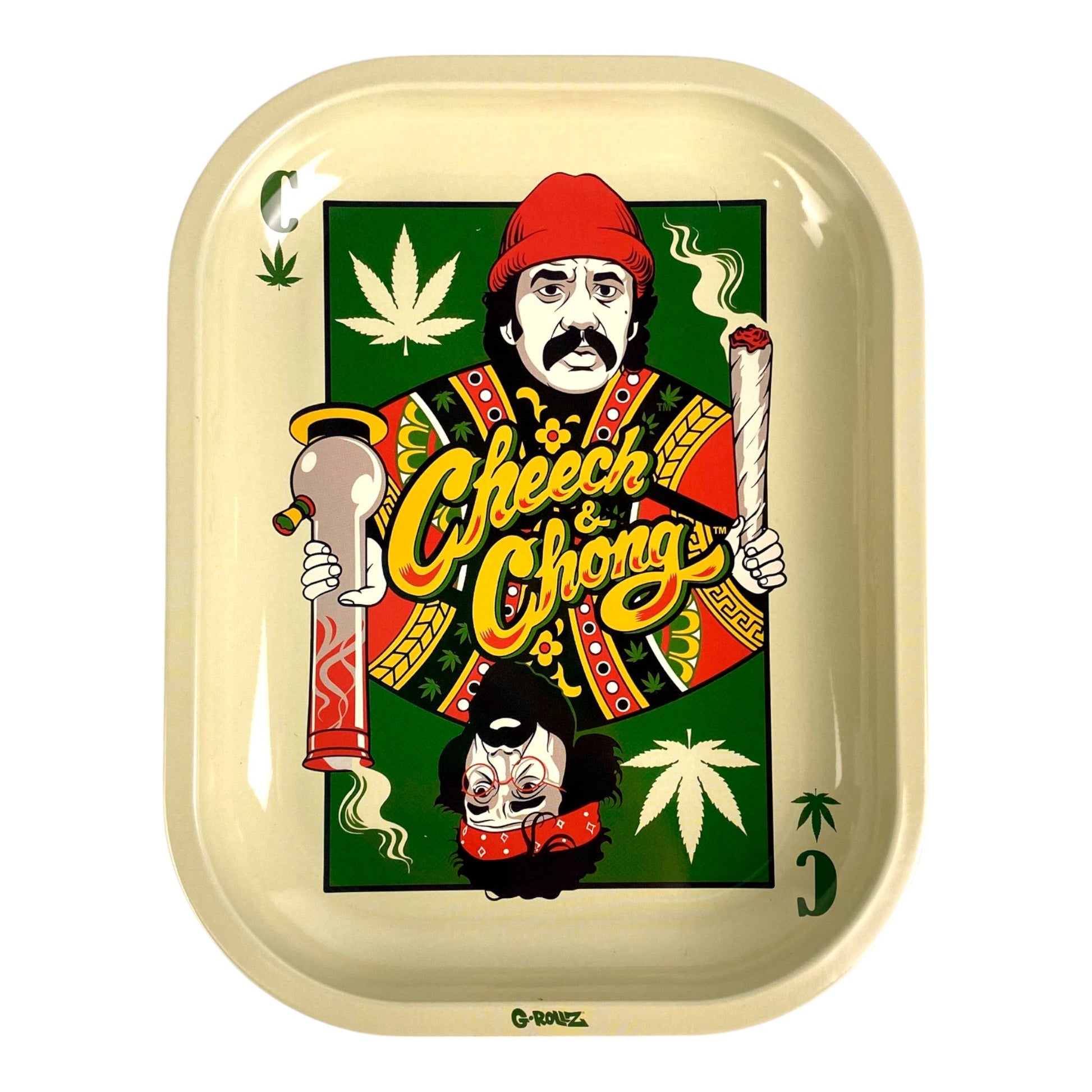 Cheech and Chong G - Rollz Playing Card Rolling Tray - The Bong Baron