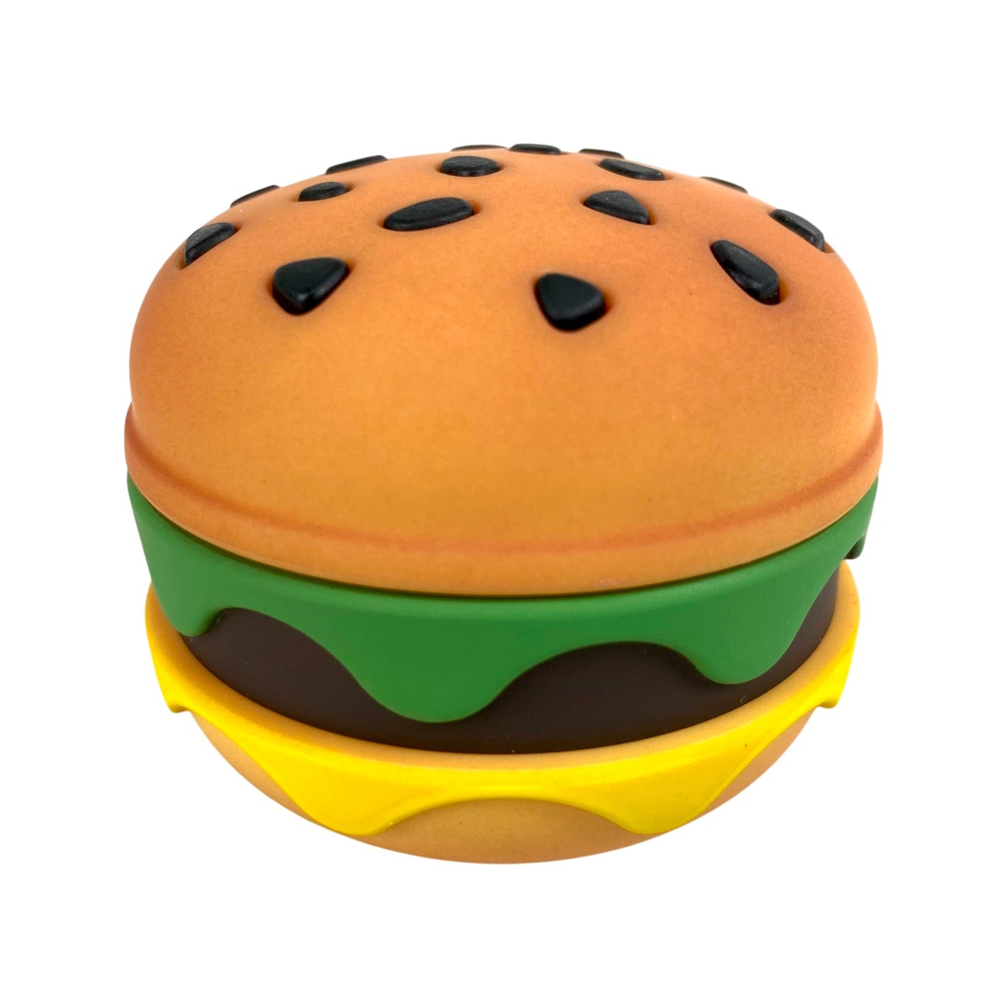Cheeseburger Herb Grinder 63mm 4 Piece - The Bong Baron