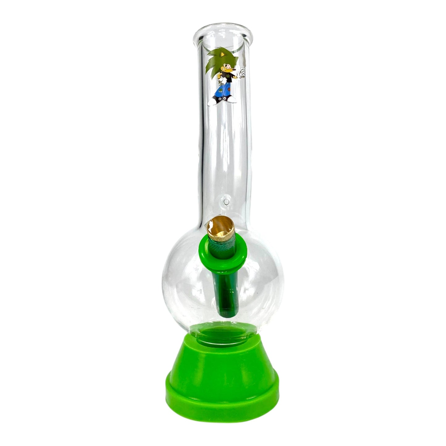 Chronic The Hemp Hog Bubble Bong 25cm Green - The Bong Baron