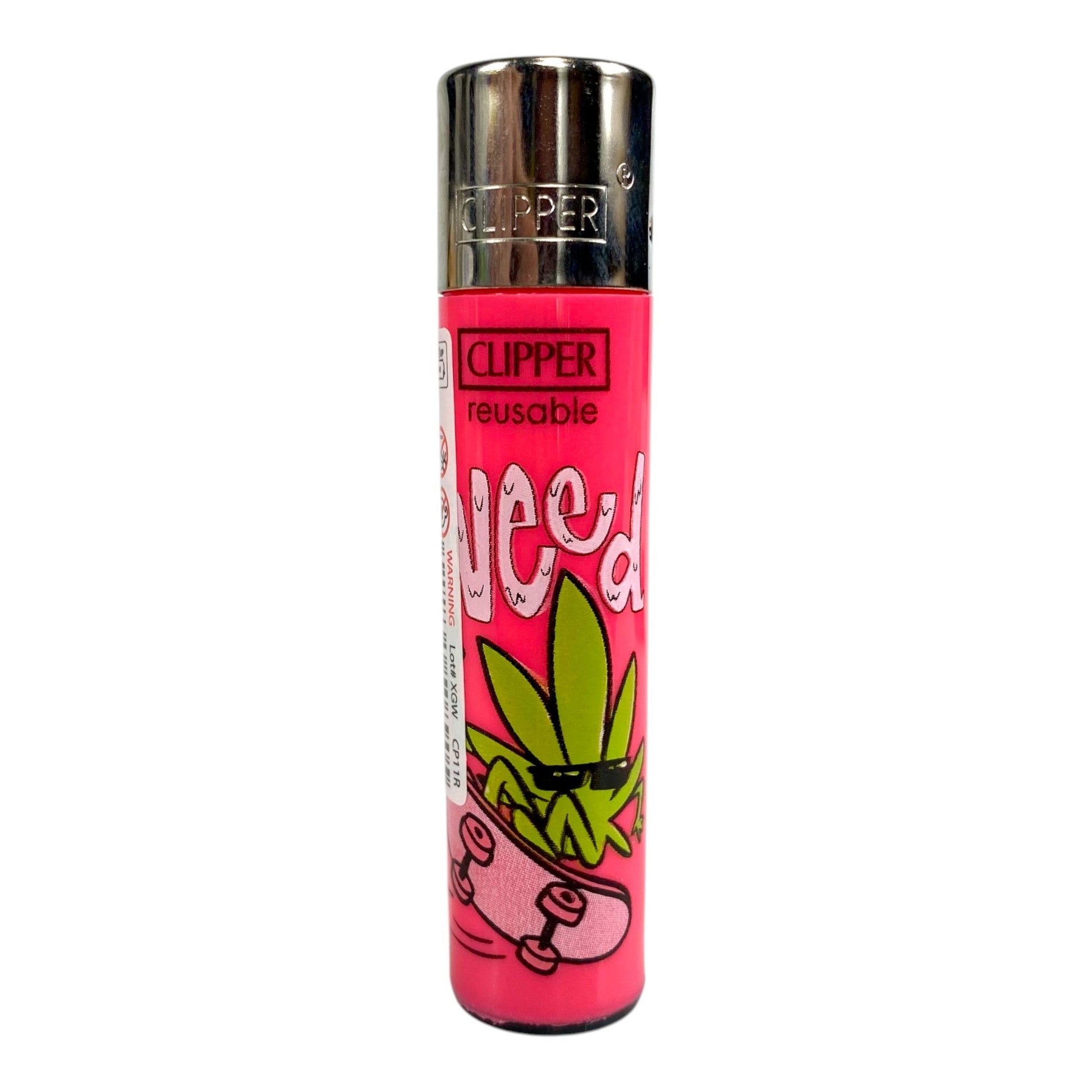 Clipper Skater Cannabis Lighters Large - The Bong Baron
