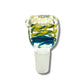 Coloured Swirl 18mm Male Glass Cone Piece - The Bong Baron