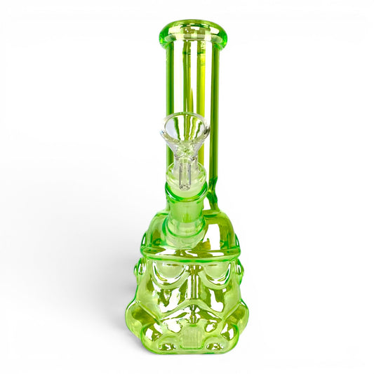 Darth Vader Holo Glass Bong 22cm Green - The Bong Baron
