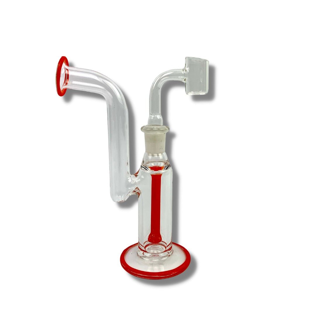 Diffused Downstem Dab Rig 15cm Red - The Bong Baron