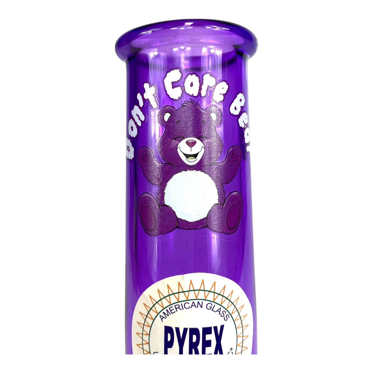 Don't Care Bare Bubble Bong 25cm Purple - The Bong Baron