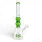 Dual Spikey Perc Bong 35cm Green - The Bong Baron