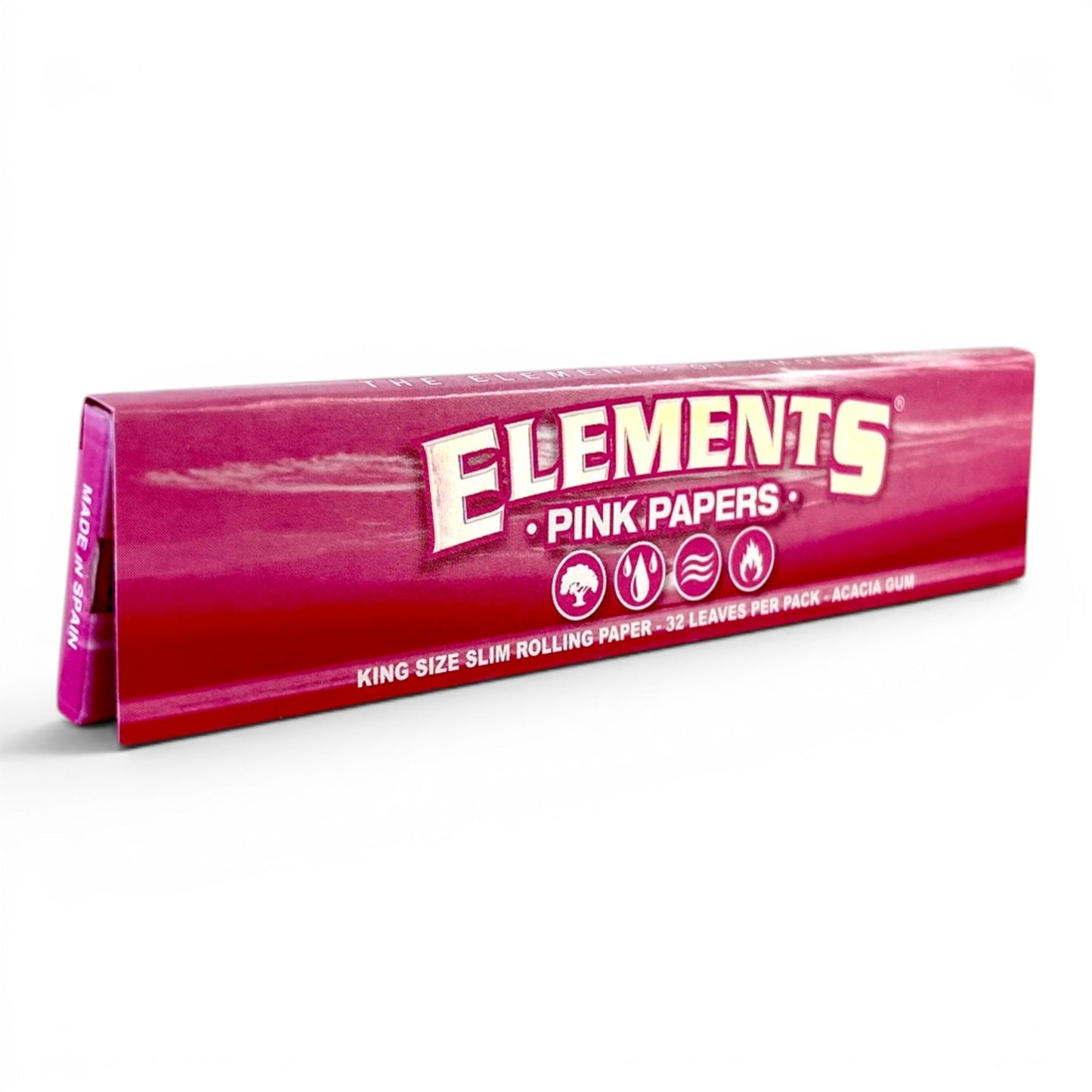Elements Pink Rolling Papers King Size - The Bong Baron
