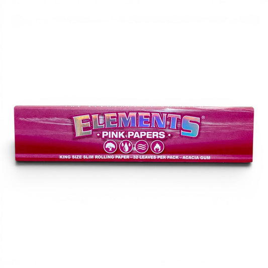 Elements Pink Rolling Papers King Size - The Bong Baron