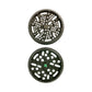Elite Club Adjustable Herb Grinder 63mm Black – Fine & Coarse Plates - The Bong Baron