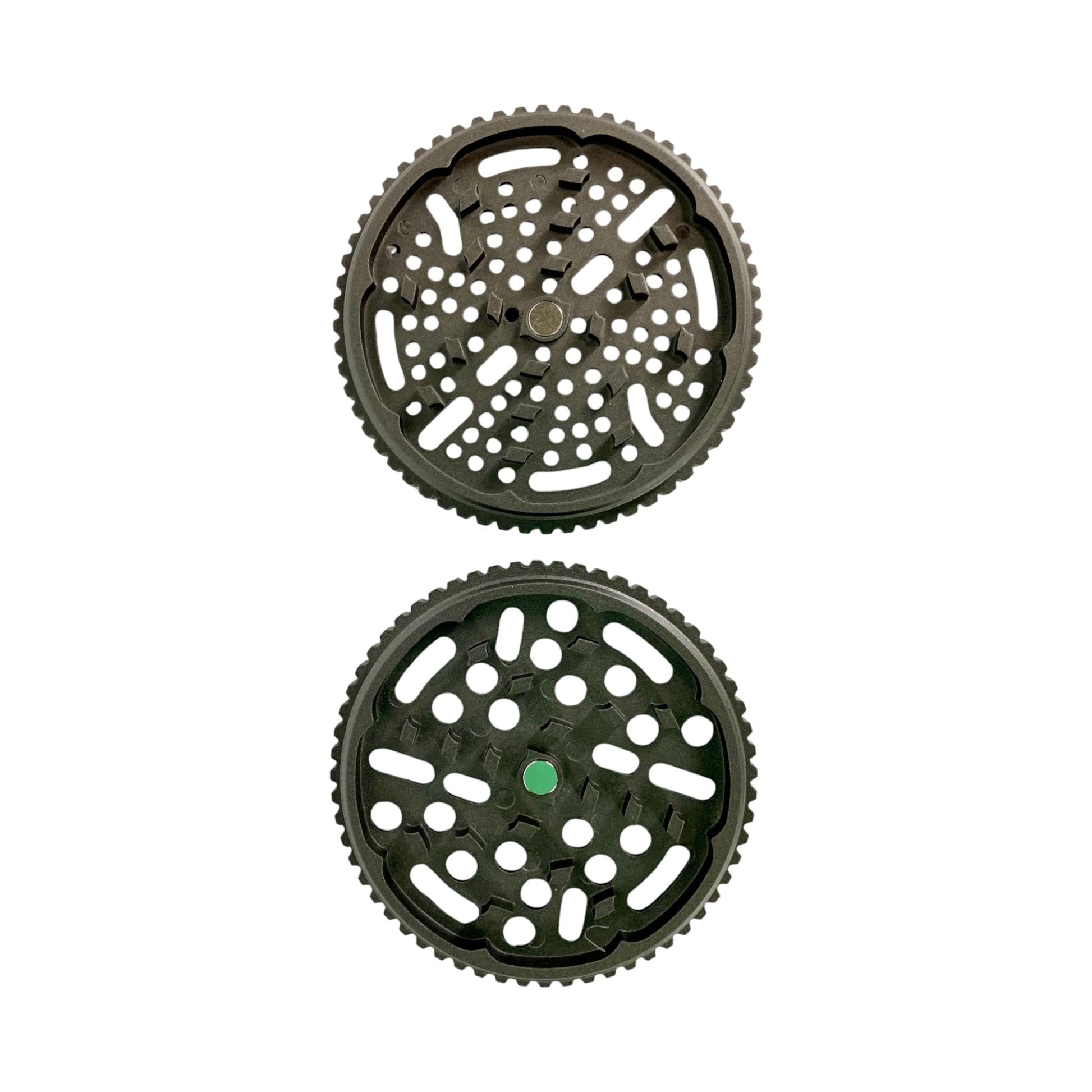 Elite Club Adjustable Herb Grinder 63mm Black – Fine & Coarse Plates - The Bong Baron