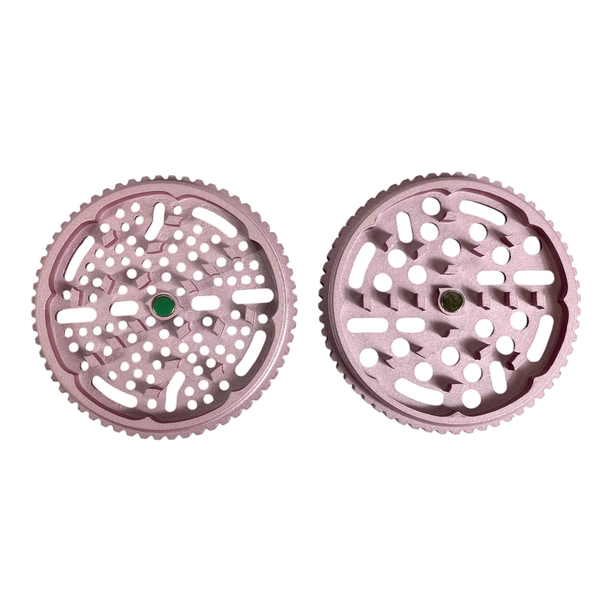 Elite Club Adjustable Herb Grinder 63mm Rose – Fine & Coarse Plates - The Bong Baron