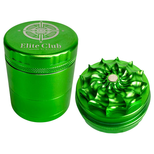 Elite Petal Tooth Grinder 50mm Green - The Bong Baron