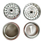 Elite Petal Tooth Grinder 63mm Silver - The Bong Baron