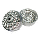 Elite Petal Tooth Grinder 63mm Silver - The Bong Baron