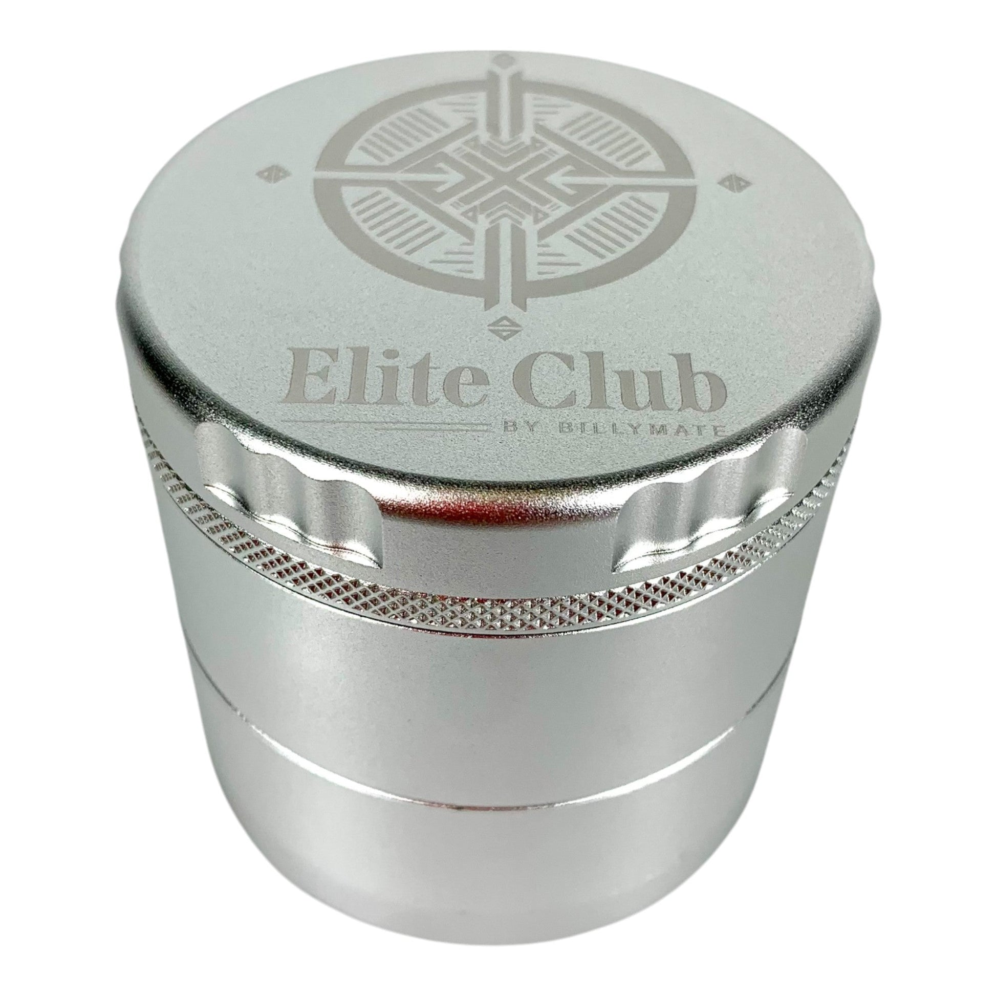 Elite Petal Tooth Grinder 63mm Silver - The Bong Baron