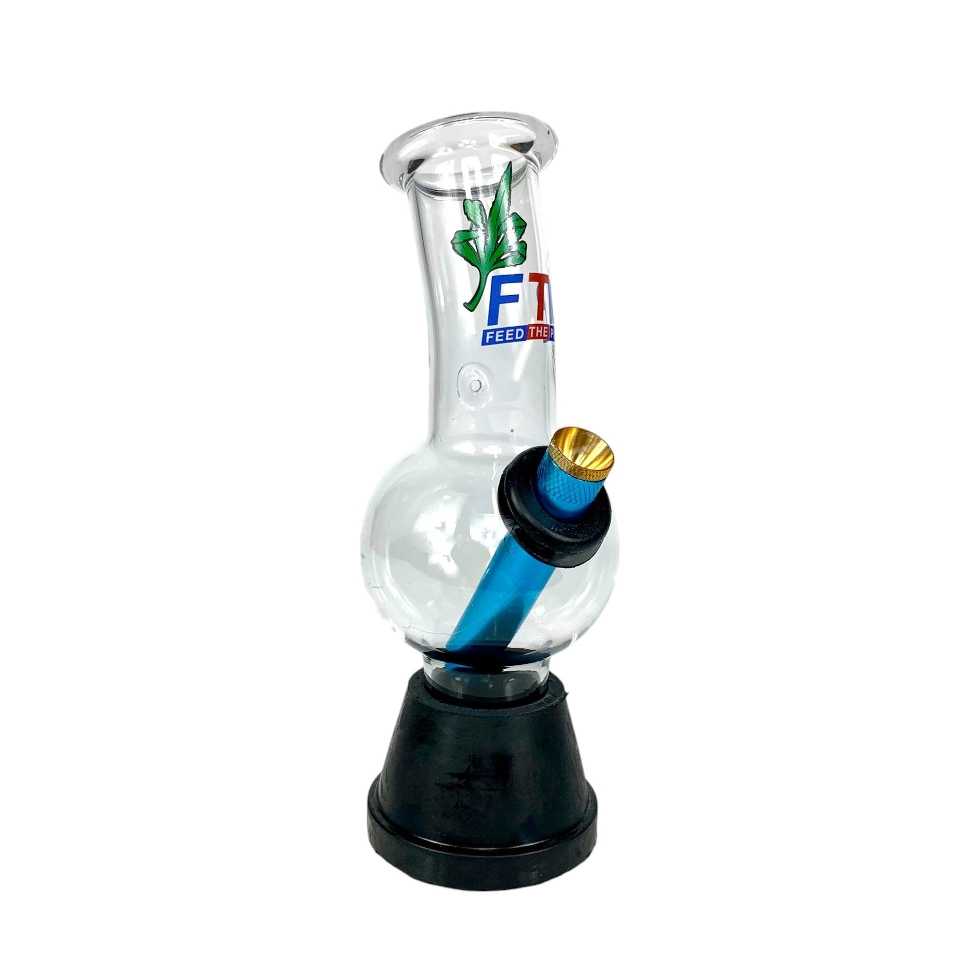 Feed The Plant Bubble Bong 18cm - The Bong Baron