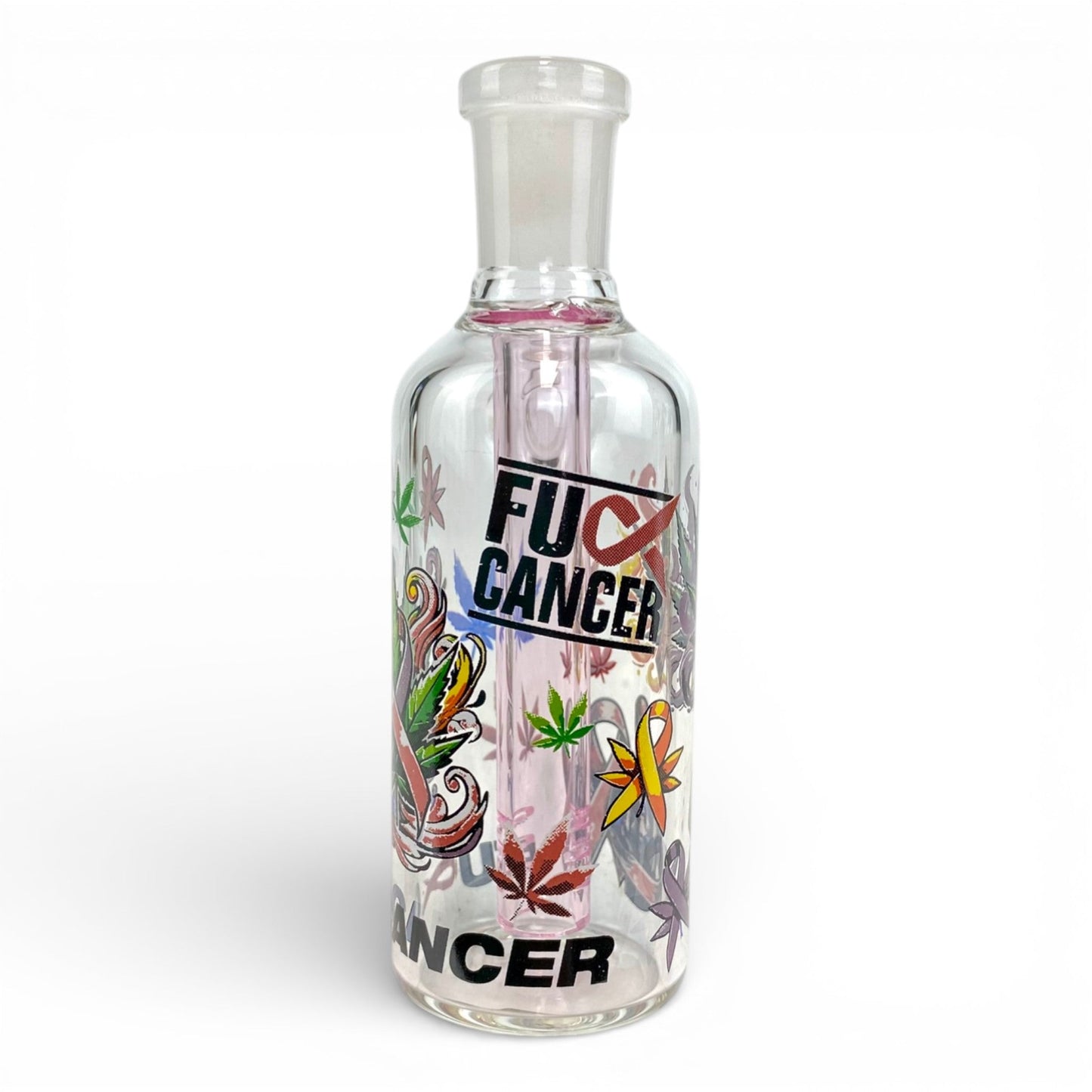 Fuck Cancer Ash Catcher 14mm 45° - The Bong Baron
