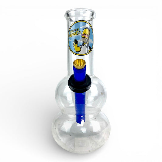 Fully Baked Homer Double Bubble Bong 20cm - The Bong Baron