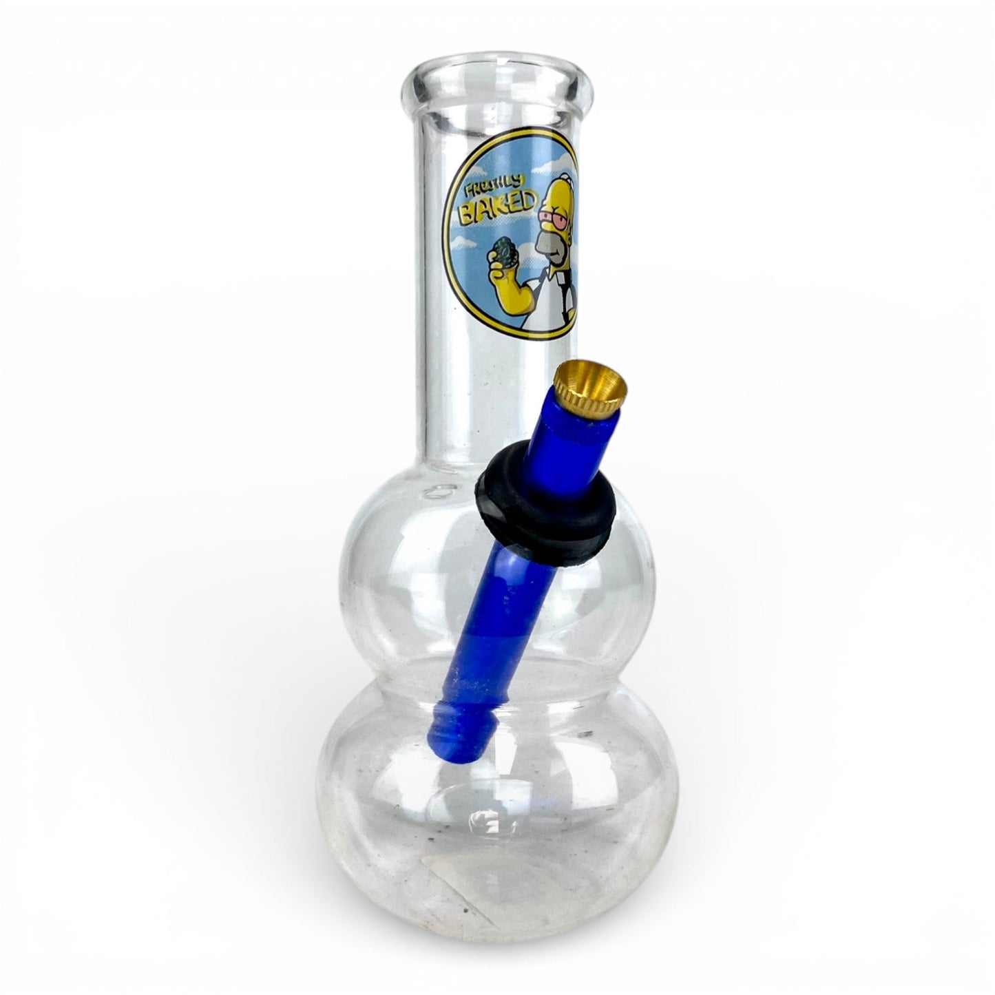 Fully Baked Homer Double Bubble Bong 20cm - The Bong Baron