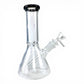 Glass Beaker Bong 20cm – Black - The Bong Baron
