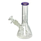 Glass Beaker Bong 20cm Purple Accent - The Bong Baron
