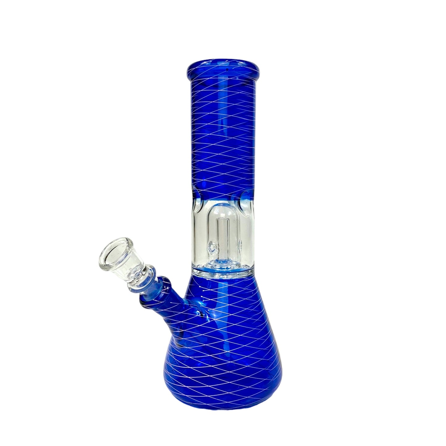 Glass Bong Dome Percolator 20cm Blue - The Bong Baron