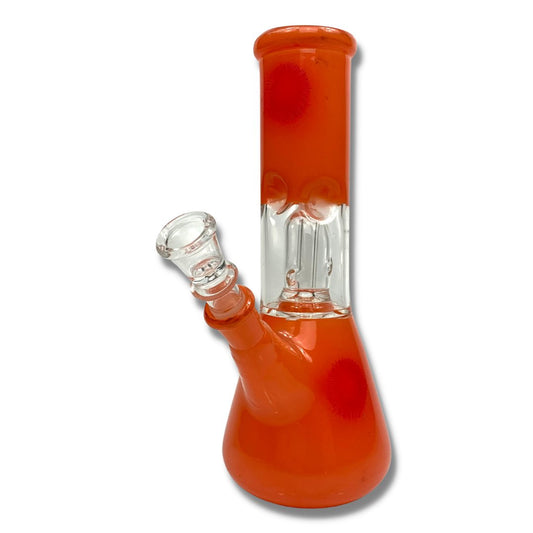 Glass Bong Dome Percolator 20cm Peach - The Bong Baron
