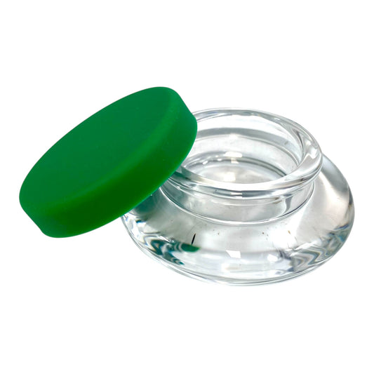 Glass Dab Container with Silicone Lid - The Bong Baron