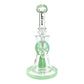 Glass Lab 303 Shower Perc Bong and Dab Rig 24cm Green - The Bong Baron