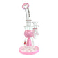 Glass Lab 303 Shower Perc Bong and Dab Rig 24cm Pink - The Bong Baron