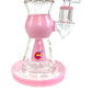 Glass Lab 303 Shower Perc Bong and Dab Rig 24cm Pink - The Bong Baron