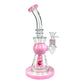 Glass Lab 303 Shower Perc Bong and Dab Rig 24cm Pink - The Bong Baron