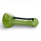 Glitter Strip Glass Hash Pipe 7cm Green - The Bong Baron