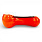 Glitter Strip Glass Hash Pipe 7cm Orange - The Bong Baron