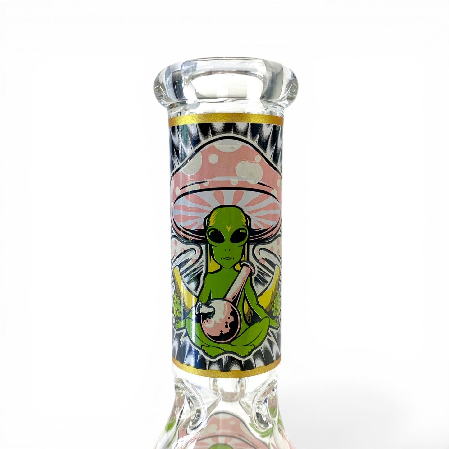 Glow in Dark Alien Beaker Bong 20cm - The Bong Baron