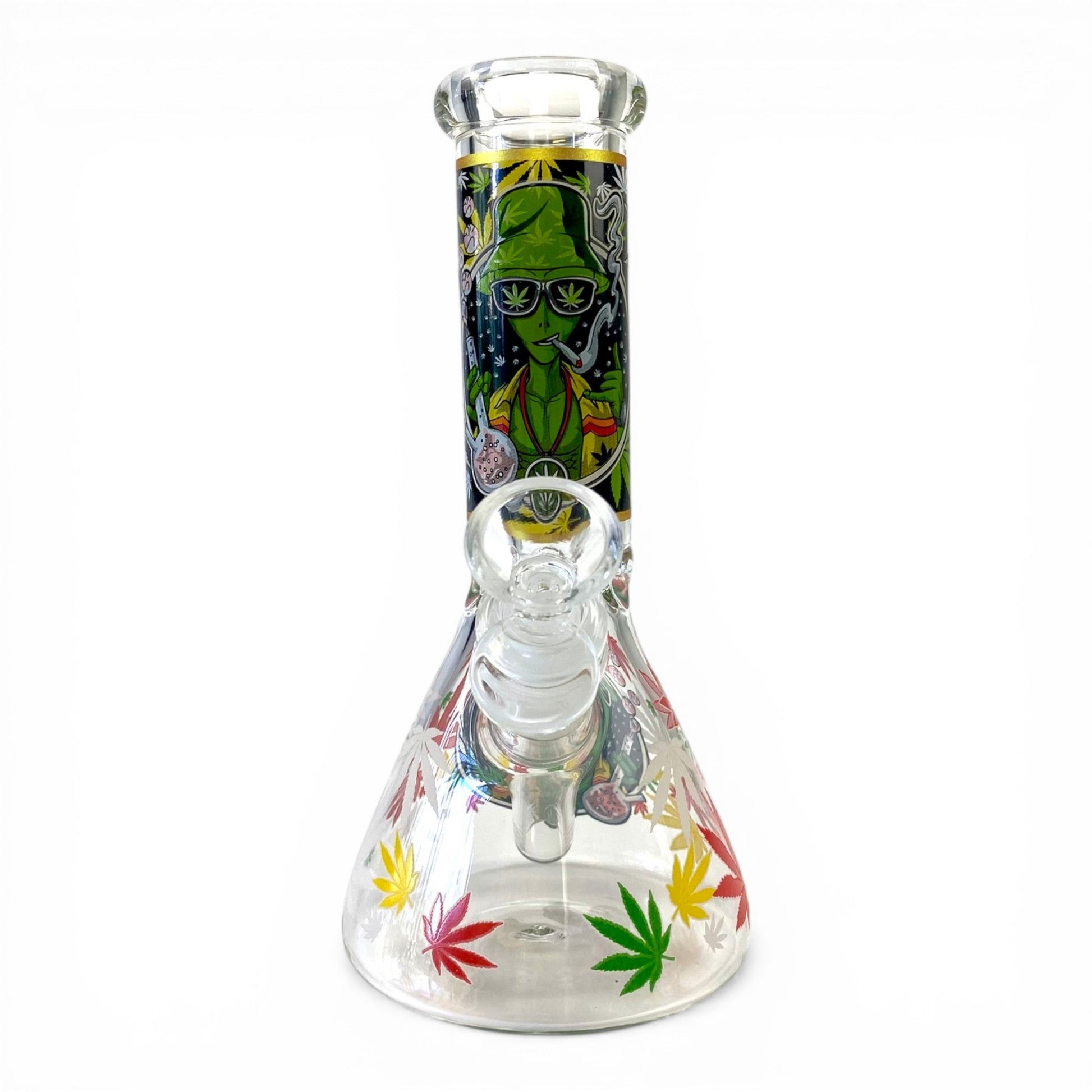 Glow in Dark Alien Beaker Bong 20cm - The Bong Baron