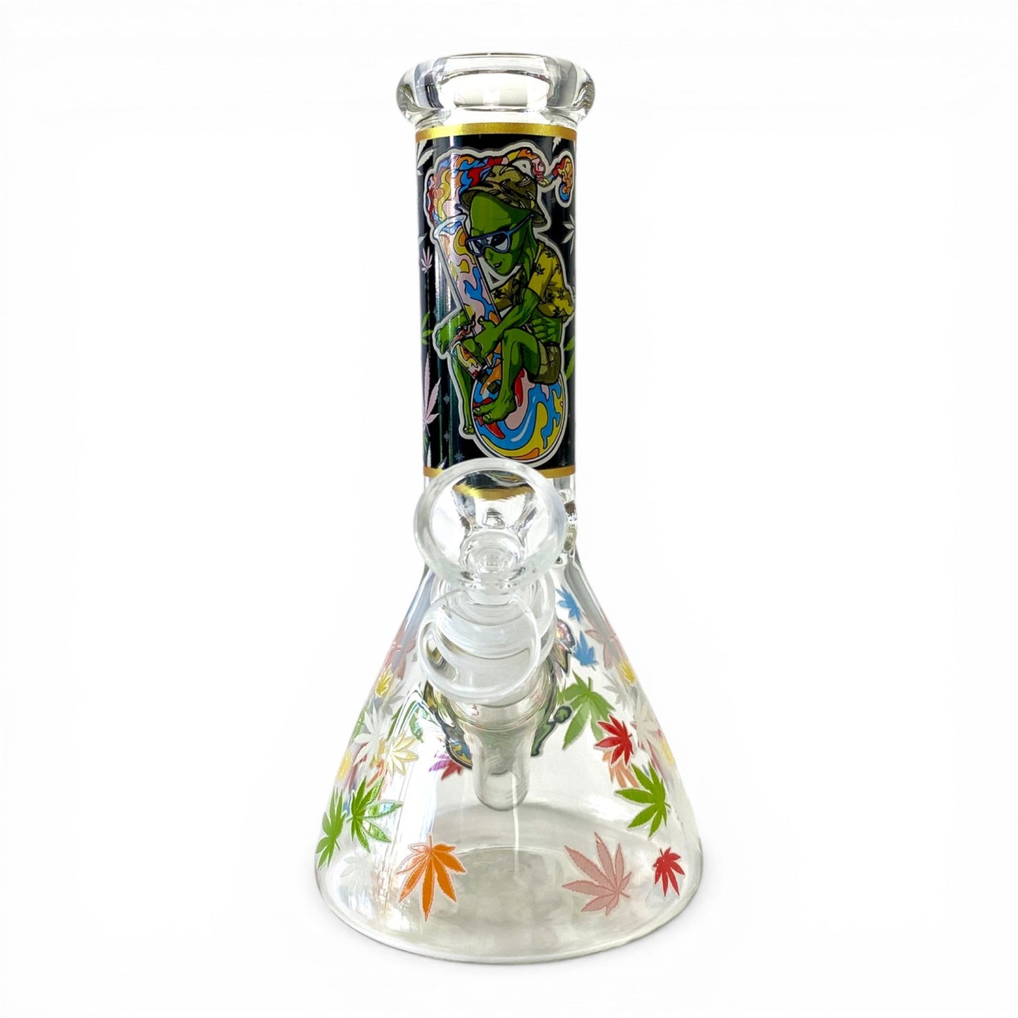 Glow in Dark Alien Beaker Bong 20cm - The Bong Baron